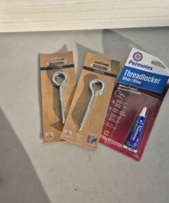 Qty 2 eye bolts and thread locker