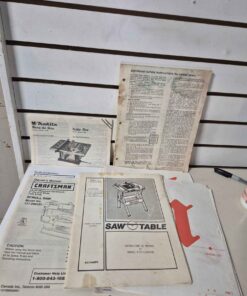 Assorted vintage manuals