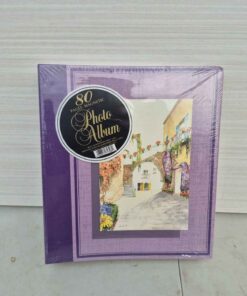 80 page photo album purple