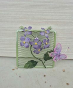 Flower and butterfly wall hanging
