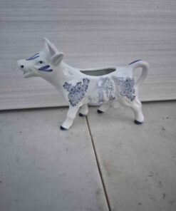 Glass cow milk pitcher