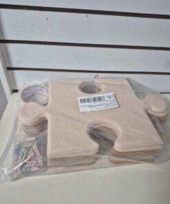 Felt bulletin puzzle board with push pins etc