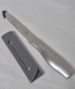 5 " serrated stainless utility knife