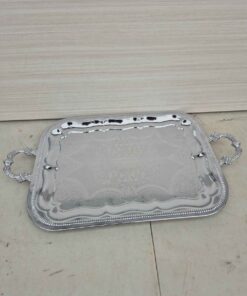 Beautiful serving tray silver color