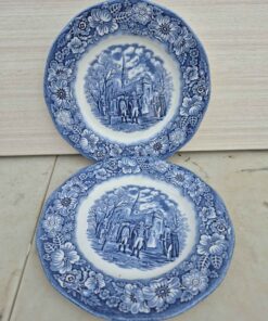 Qty 2 liberty blue collector plates