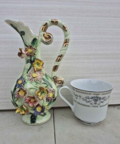Pitcher vase and china cup