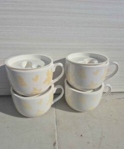 Set of 4 soup mugs