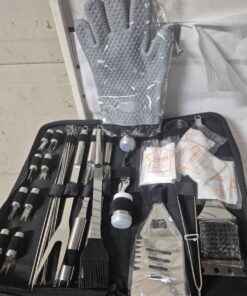 30 piece deluxe barbecue set.