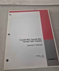 Farmall 85U 95U 195U operator's manual
