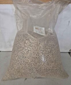 Bag of wood pellets