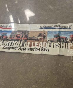 Vintage double-sided vinyl Banner
