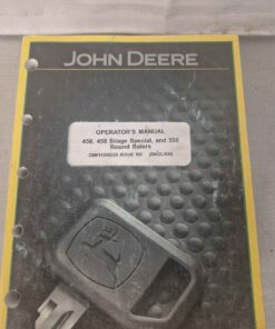 John deere 458, 458, silage special, and 558, round balers