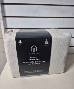 King size Home trends 4 piece flannel sheet set