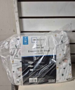 Twin flannel sheet set outdoor theme