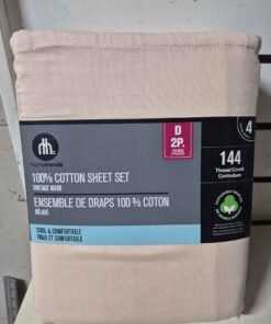 Double 100% cotton sheet set