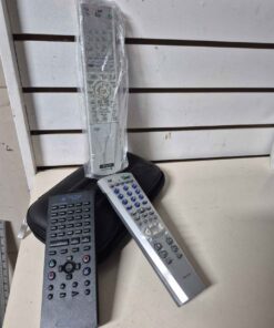 3 remotes and DVD STORAGE