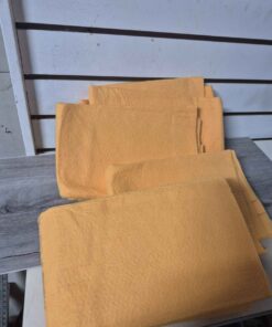 Qty 4 extra large chamois orange German made