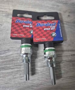 Qty2 packaged 3/8 drive Torx bits