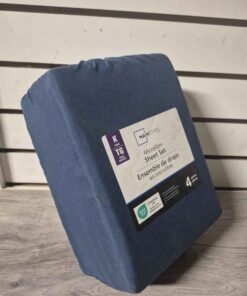 King 4 piece microfiber sheet set blue