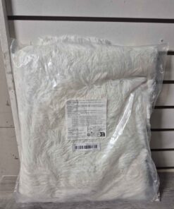 White longhair 60cm x120cm rug