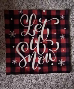Let it snow pillow cover