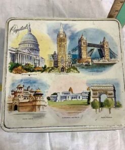 Elkes Cookie Tin - World Capitals