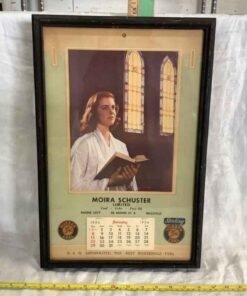 Framed 1956 Moira Schuster Limited Calendar
