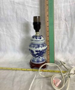 Blue & White Bedroom Lamp