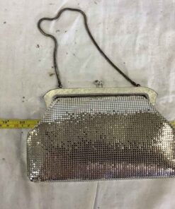 Ladies Silver Lamee Evening Purse