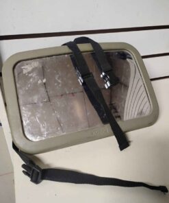 Multi purpose strap on mirror