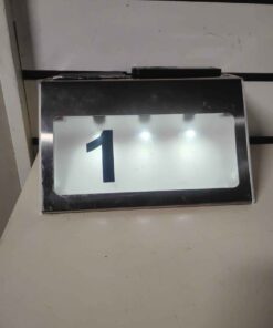 House number solar light