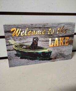 Welcome to the lake light up sign