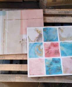 2 assorted canvas arts