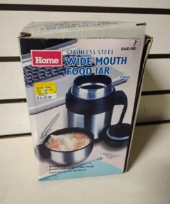 Stainless steel wide mouth food jar ..... consignment appears to be new