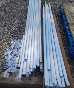 Job Lot white metal pipes and various other pieces