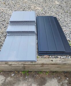 Job lot of corrugated interlocking plastic panels.. various lengths