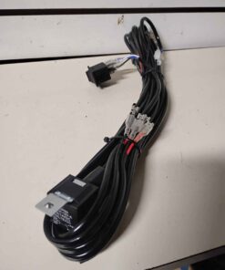 Wire harness with switch and relay