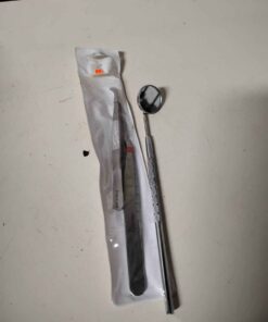 Tweezers and inspection mirror set