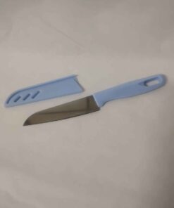 3.5 " blue handle pairing knife with sheath