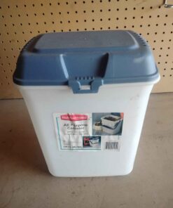 Rubber made all purpose canister with carrie handle