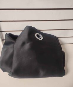 Set of black curtains