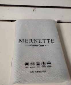 Mernett pack of two light green 45 cm x 45 cm covers