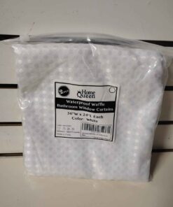 Waterproof waffle bathroom window curtains 36 x 24