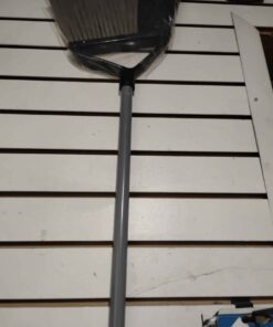 New broom with gray handle