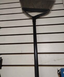 New broom with black handle