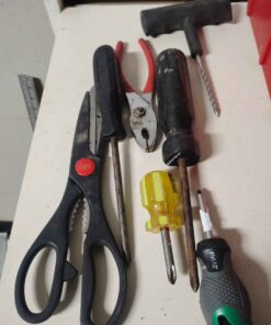 Scissors pliers screwdrivers etc