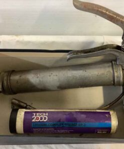 Grease gun with a tube of grease