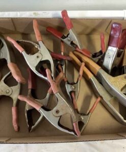 Hand full of clamps