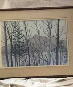 Framed with Matte Print of Trees