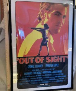 Authentic Theater Movie Poster "Out Of Sight" Framed